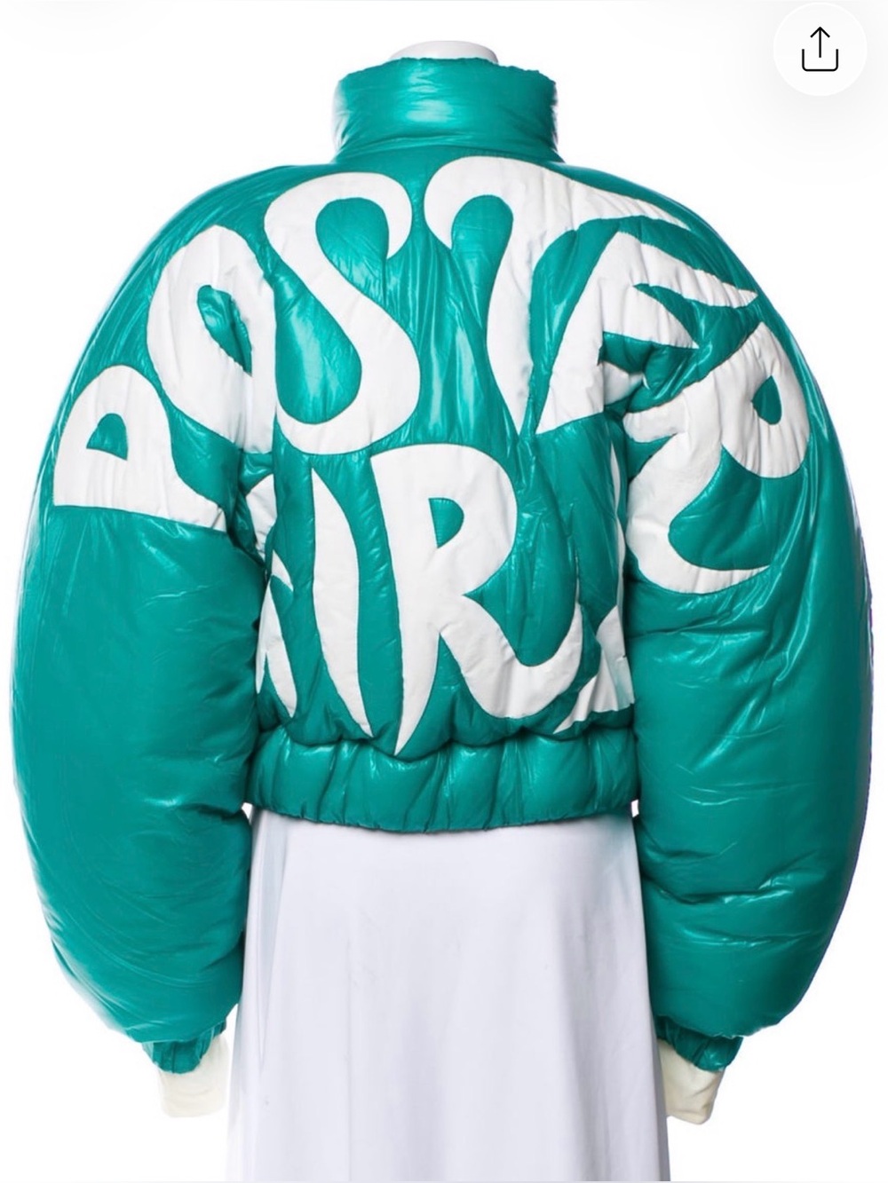 NWT Teal "Snorlax" Poster Girl Puffer Coat